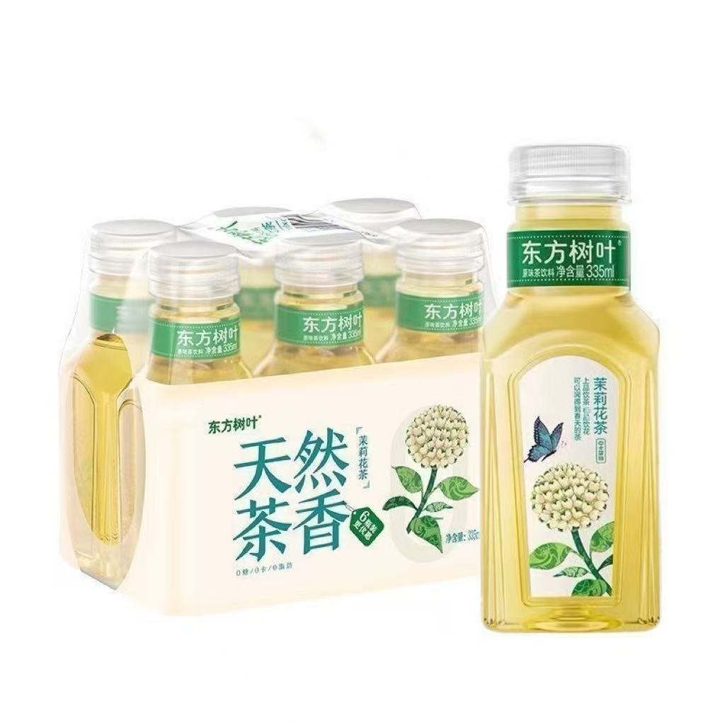 农夫山泉东方树叶335ml*6瓶茉莉花茶乌龙茶无糖茶饮料小瓶便携装