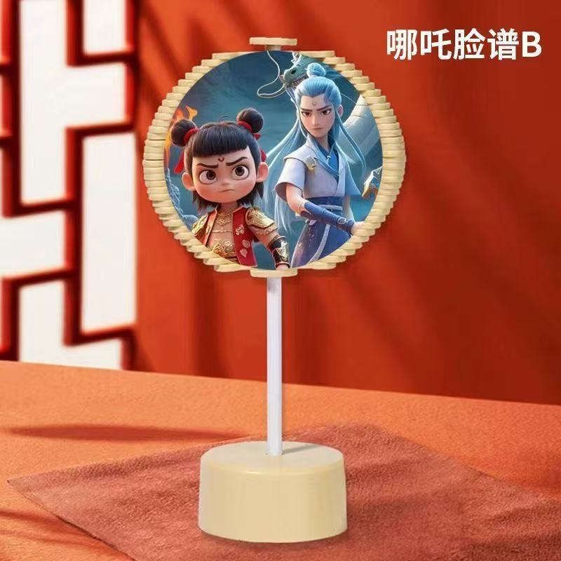 哪吒棒棒糖变脸螺旋儿童旋转树创意趣味哪吒解压摆件儿童玩具糖果