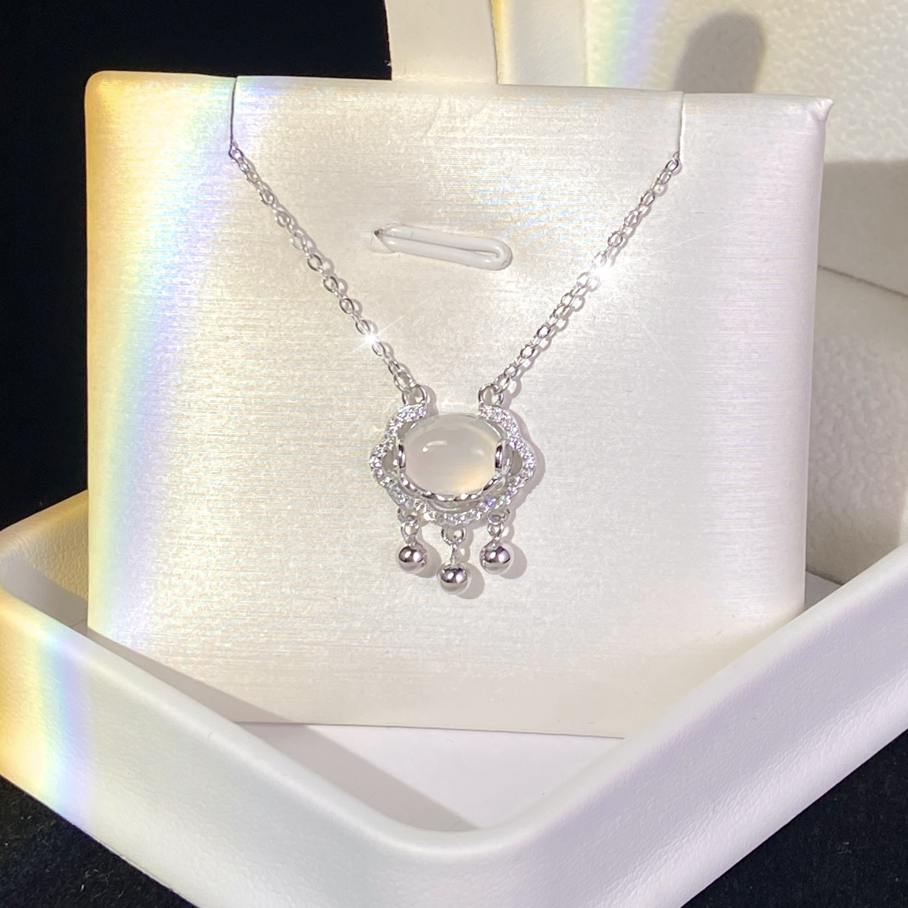 坠链均足银 999纯银平安锁项链2025新款爆款轻奢小众闺蜜生日礼物