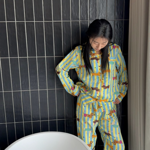 【全棉双层棉纱】 ·轻薄25度以上穿 纯棉家居服睡衣套装宽松 软透气