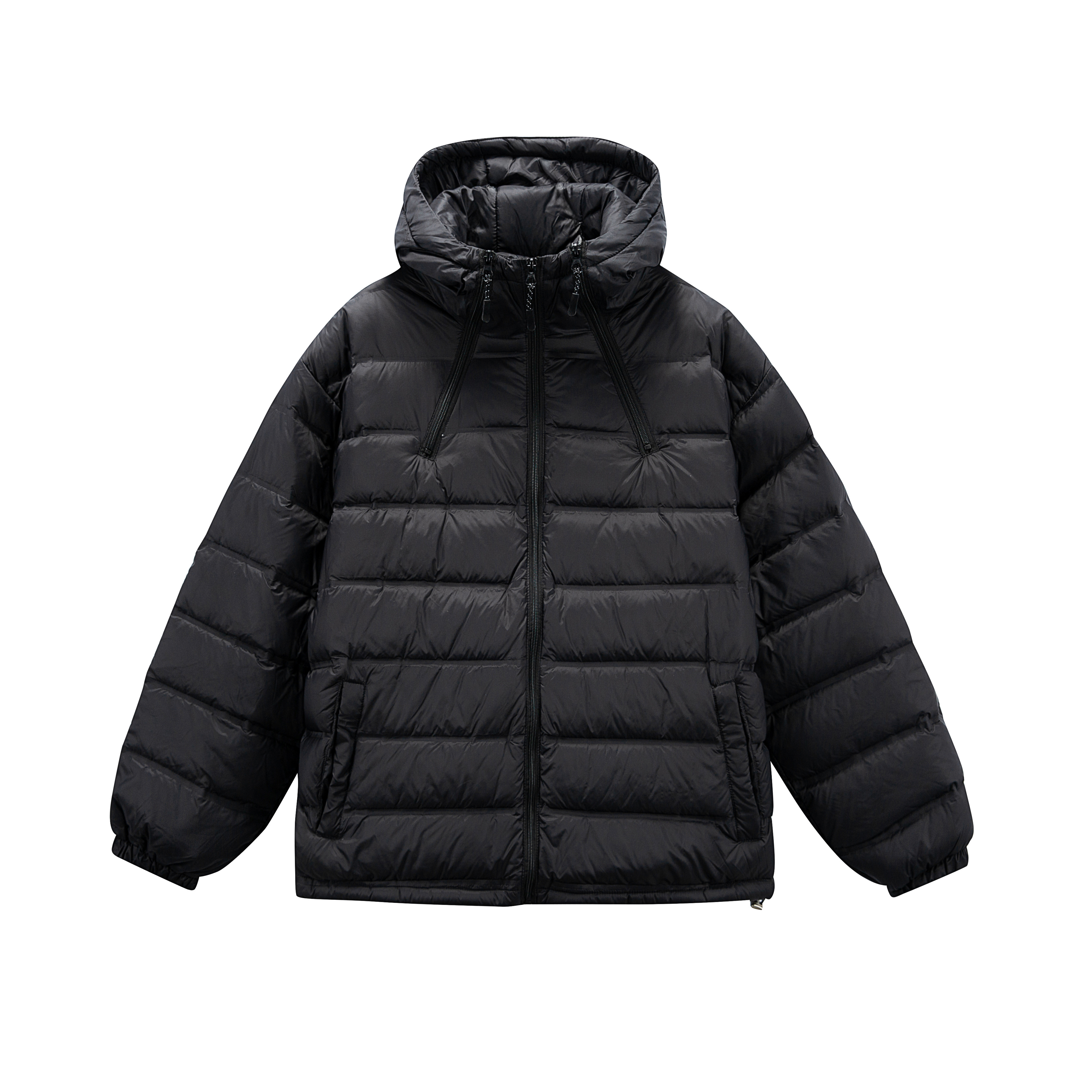 阿叔冬季90白鸭绒轻薄连帽排骨羽绒服冬季防寒保暖外套GK-3328