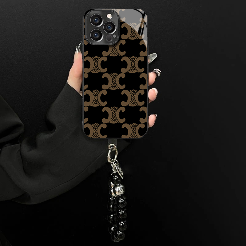 电镀玻璃适用苹果/oppo/华为/vivo/小米高级感复古印花创意手机壳