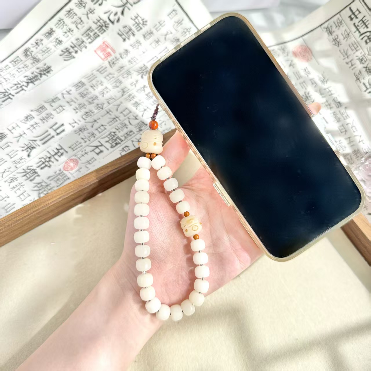 【大猫挂绳】手机链短款手工个性防丢网红创意防丢挂链挂绳款