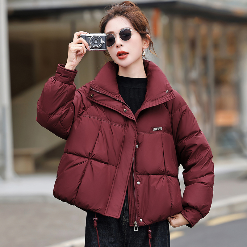 小个子羽绒服女短款2025冬季新款时尚韩版高端白鸭绒保暖外套女士