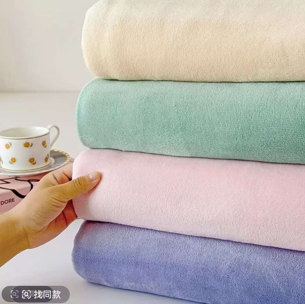 [秋冬盖被]印染北极绒加厚毛毯双面绒.速热款《花型颜色随机不跳》