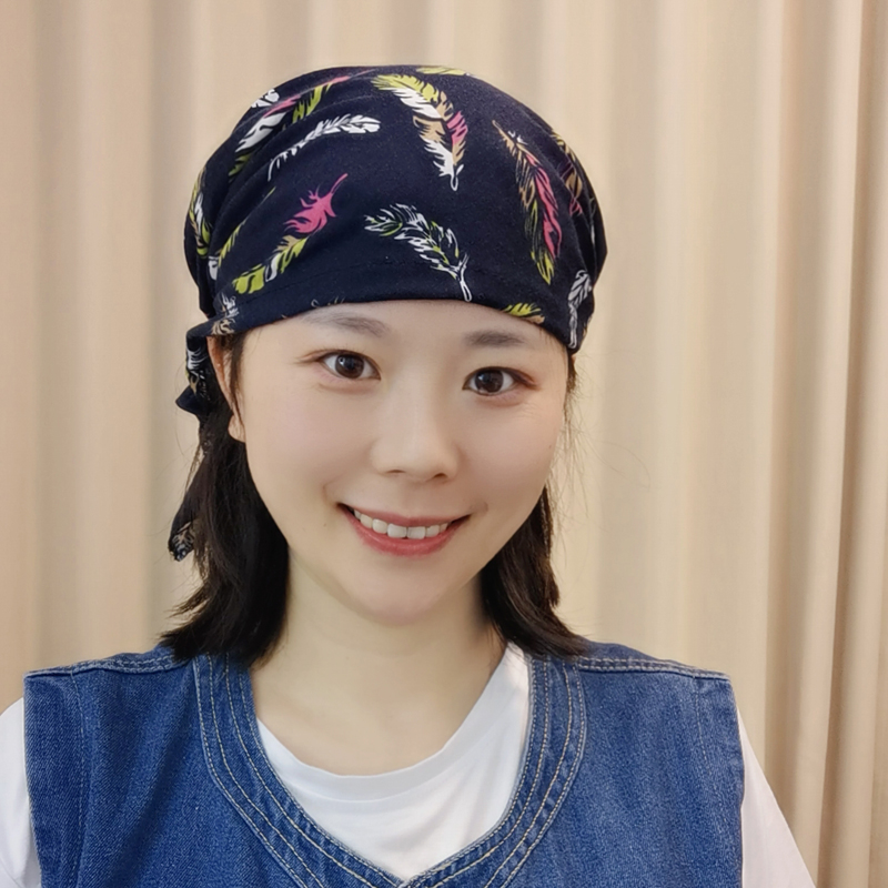 时尚包头帽女春夏新款薄帽子遮白发帽夏季洋气