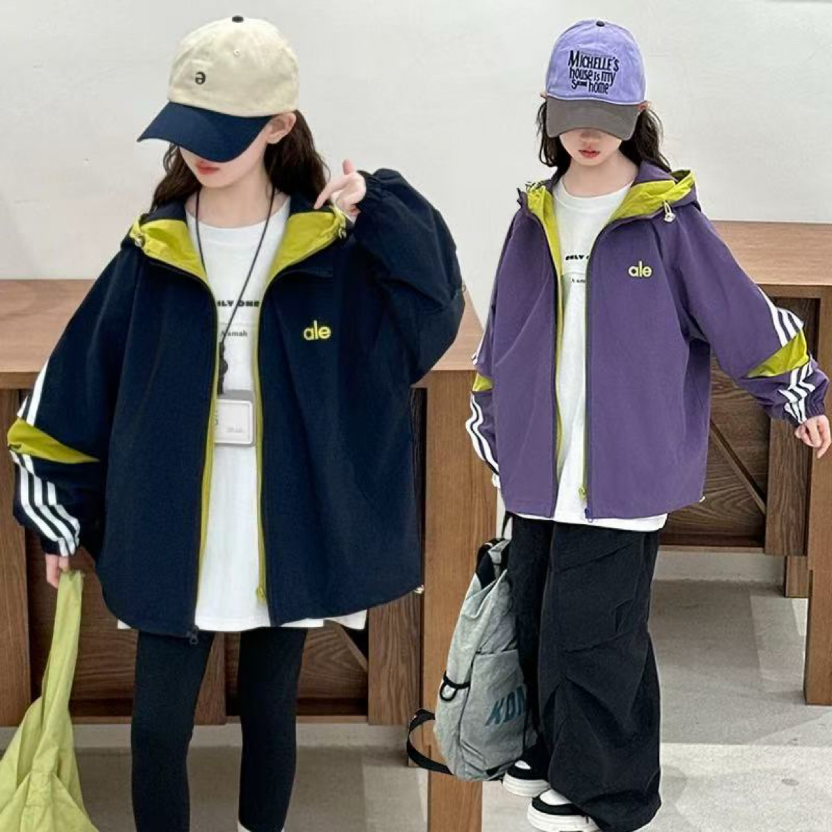 女童外套春秋款2025年款衣服儿童秋装网红时髦中大童休闲冲锋衣潮