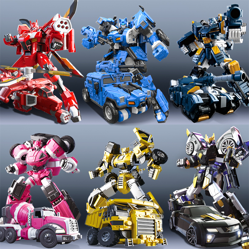 迷你特工队X机甲雷战警5周年纪念版弗特汽车变形合体机器人创世机
