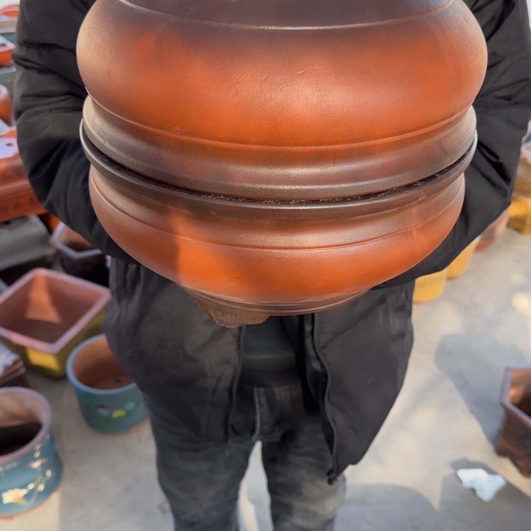 紫砂花盆口径25.11口径