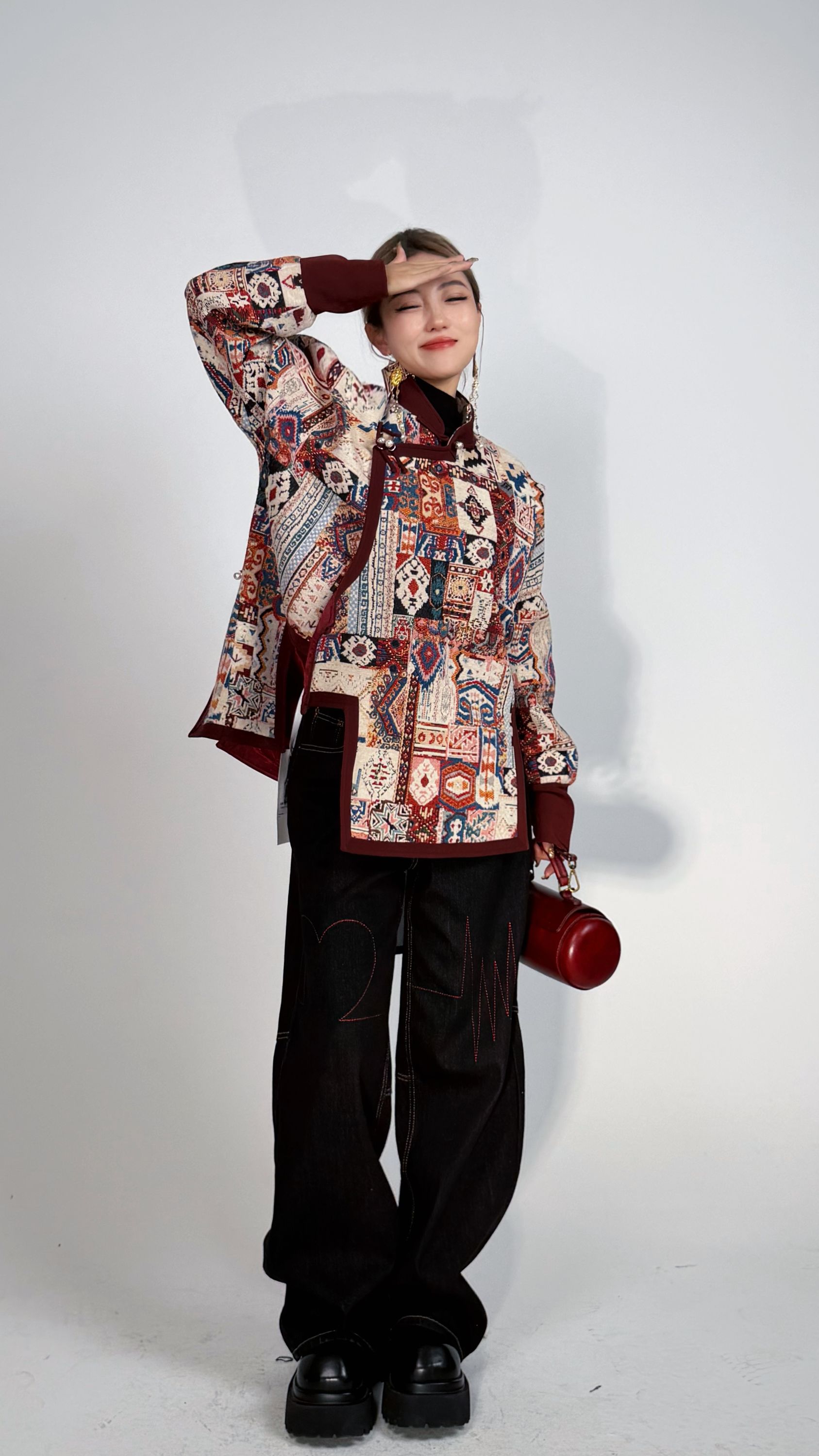 【卓日雅】9916民族风中性风男女同款大版卫衣