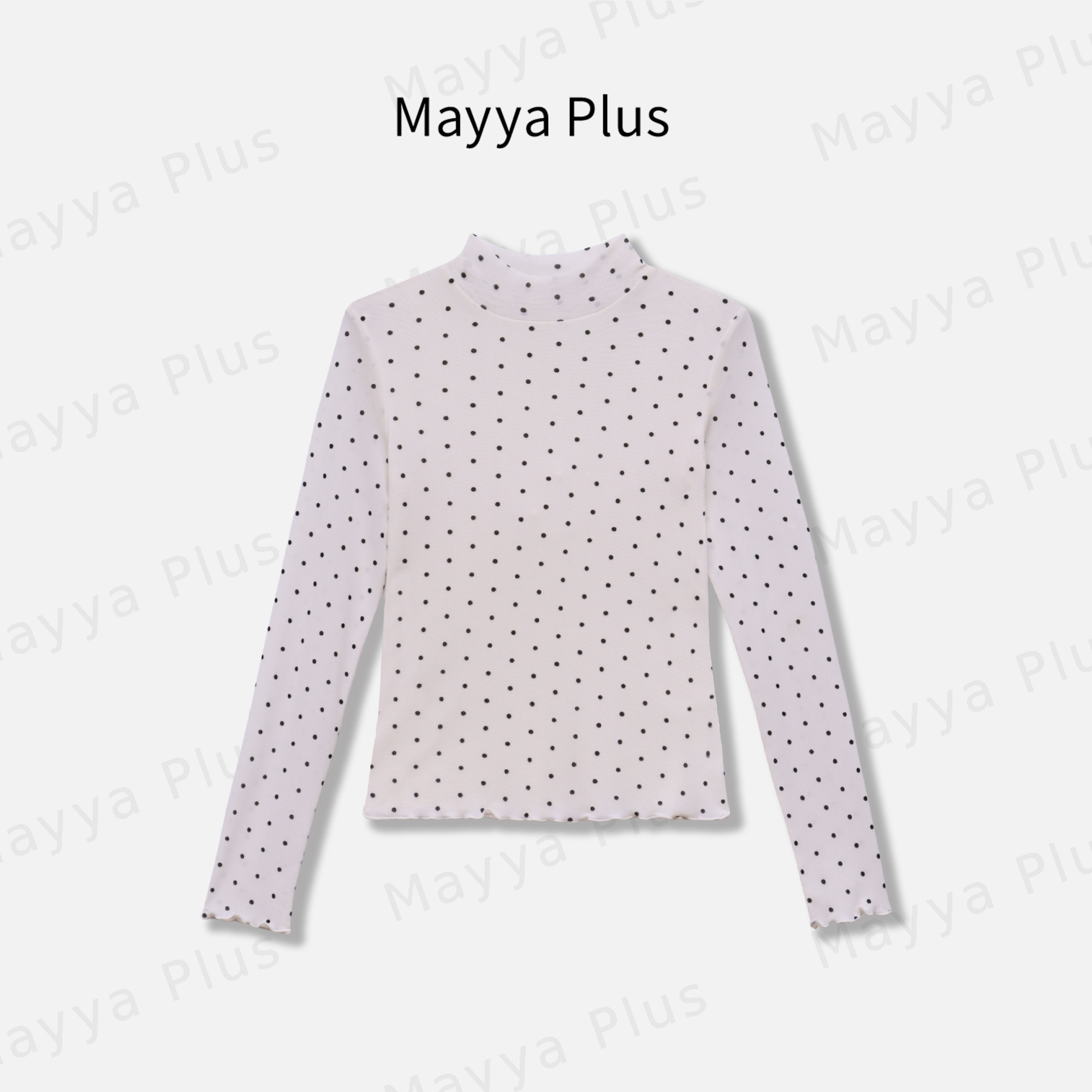 【时髦配方】Mayya Plus麦芽定制法式流光风针织衫打底上衣32536009