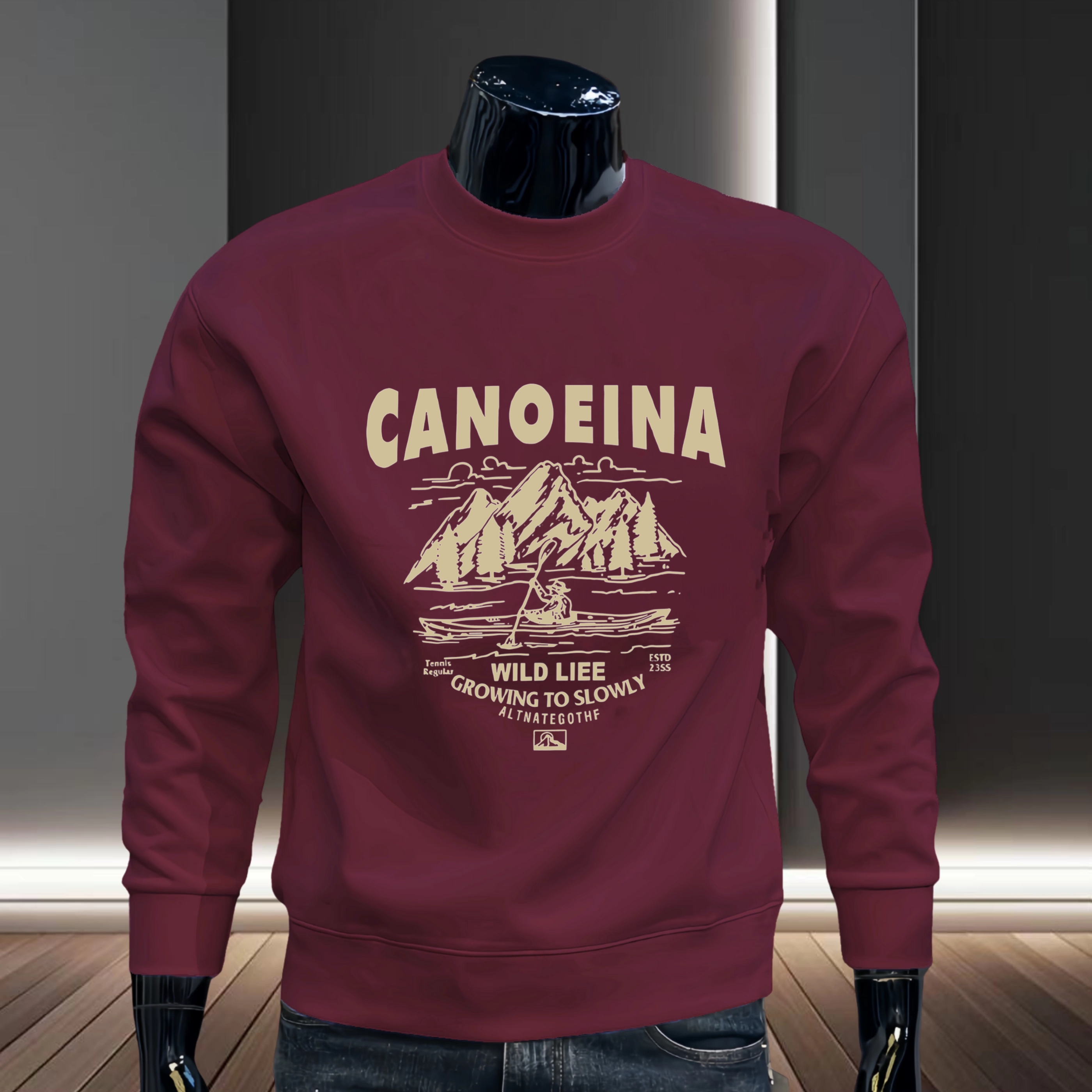 美式秋季新款圆领男士字母长袖加绒卫衣时尚潮牌休闲百搭品质男装