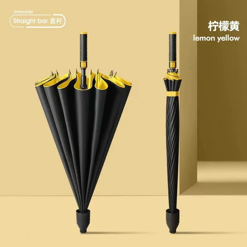 超大防水套三人男士专用女士黑胶半自动高尔夫伞雨伞加固加厚R488