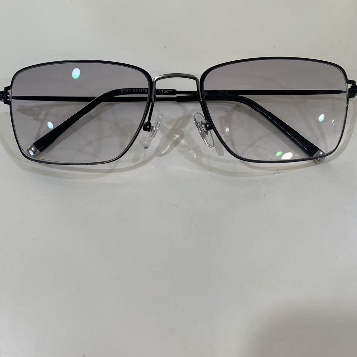 汉高新款男士染色双光远近两用防蓝光老花镜可佩戴走路看远看近