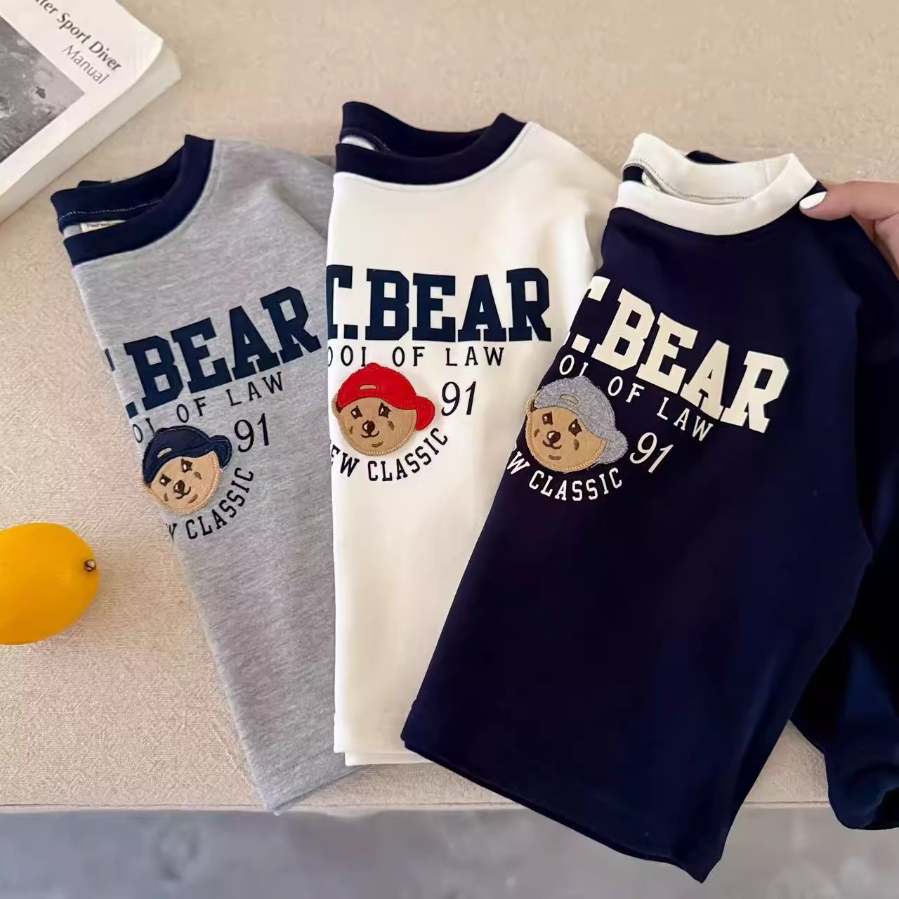 儿童纯棉长袖t恤印花春秋男童卡通打底衫男宝女宝秋装女童休闲潮