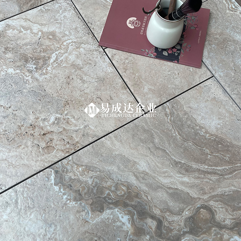 法式莱姆石瓷砖别墅名宿客厅餐厅庭院露台古堡石仿石砖子母拼地砖