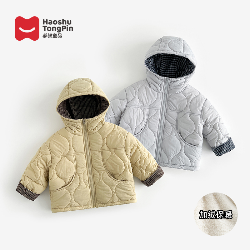 【现货】郝叔童品冬季新款2025时尚女童韩版高货网红加绒棉服HR5435