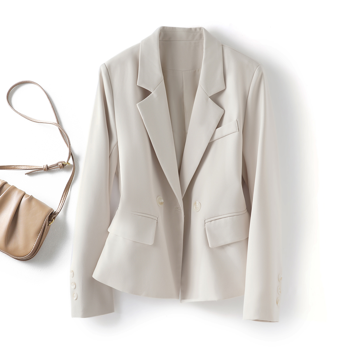 春秋新款通勤气质西装外套女2025小个子百搭休闲短款西服