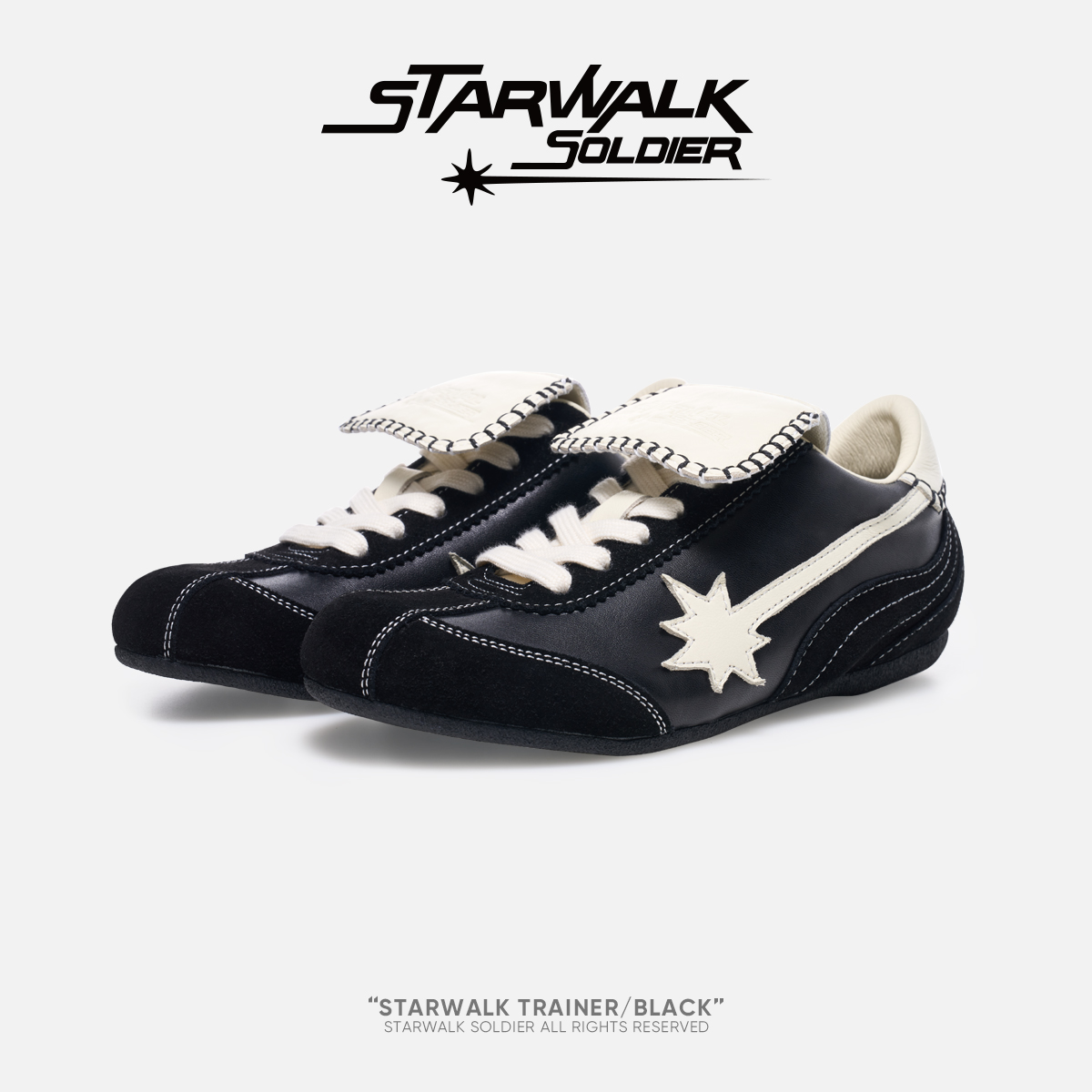 STARWALK SOLDIER TRAINER-BLACK 黑色流星德训鞋