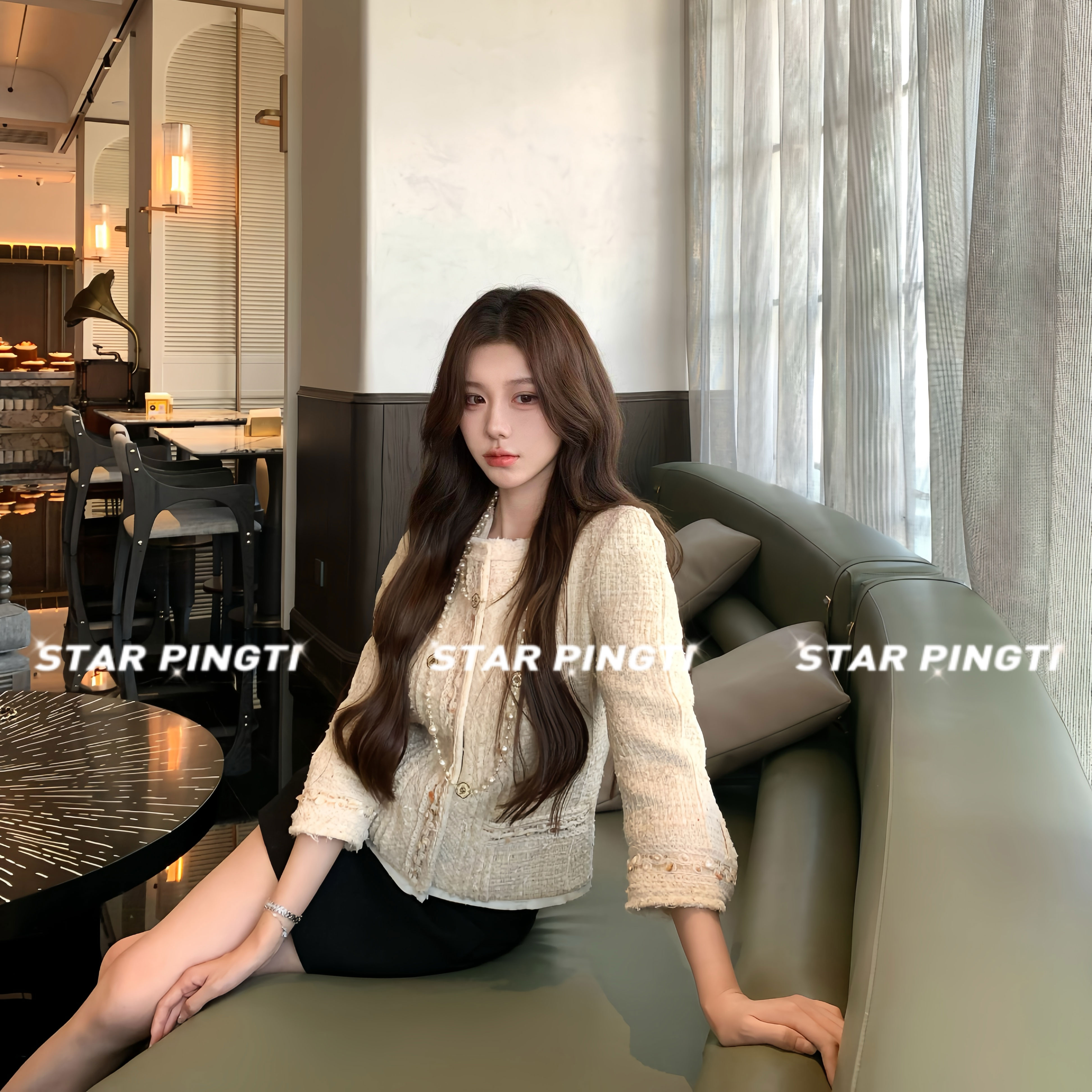 小香风外套女秋季轻奢高端名媛气质千金古早感圆领短款粗花呢上衣