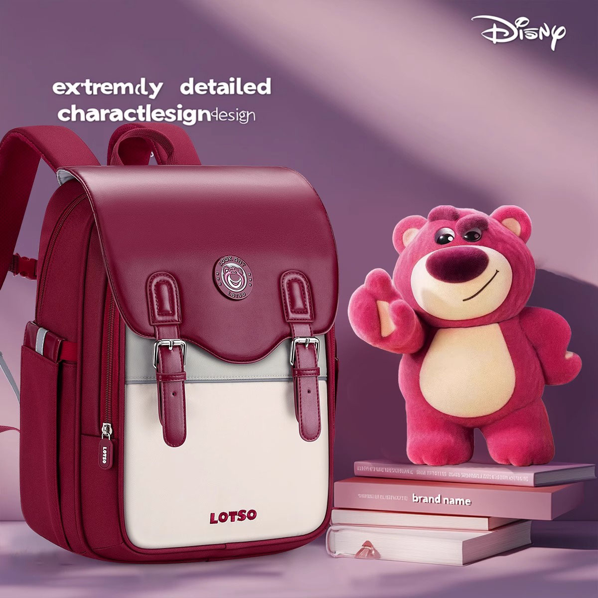 草莓熊儿童书包女生2025新款小学生一年级女孩减负护脊超轻双肩包