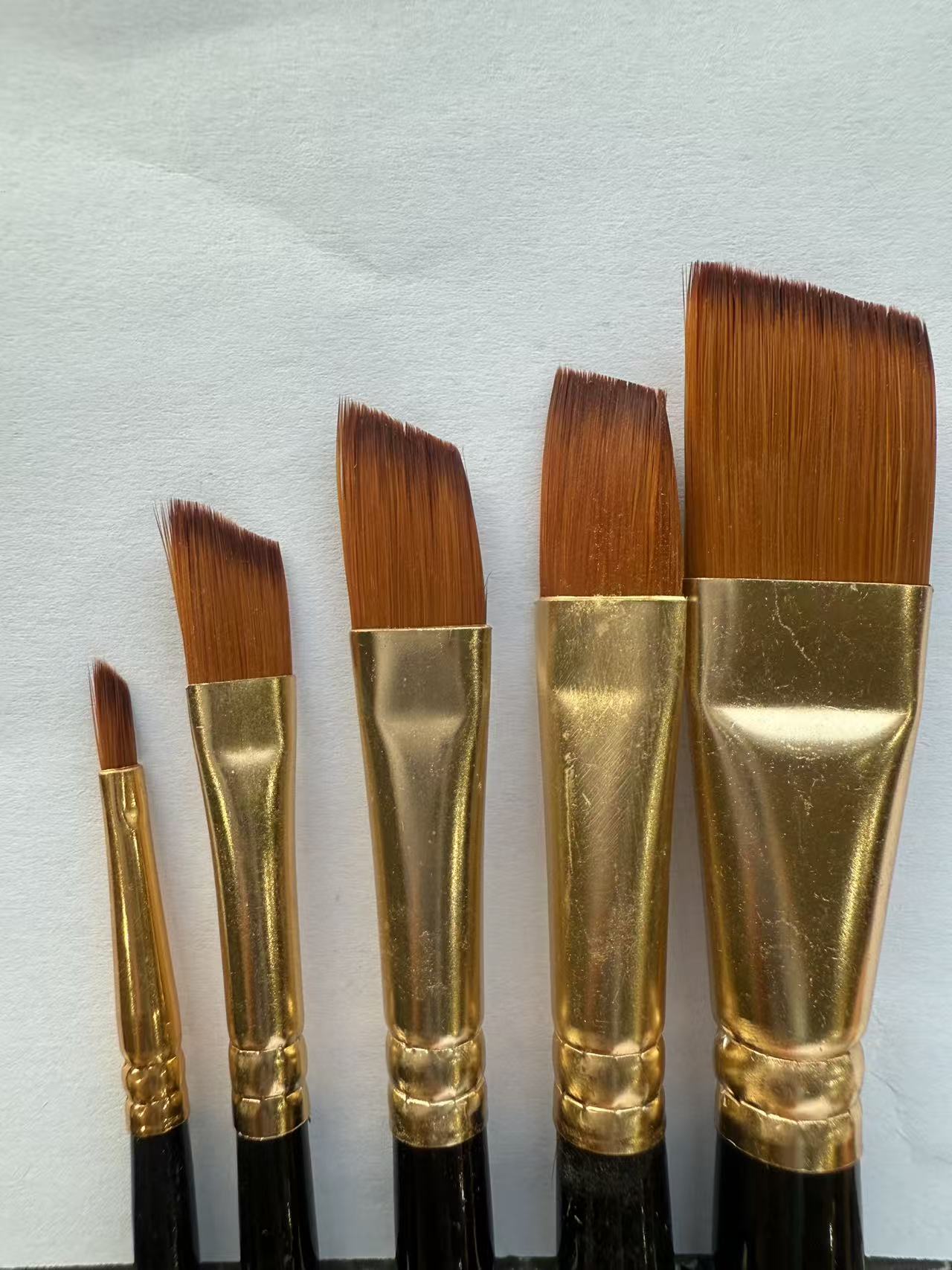 5支套装丙烯颜料油画笔画画专用水彩水粉笔勾线笔外贸出口丙烯笔