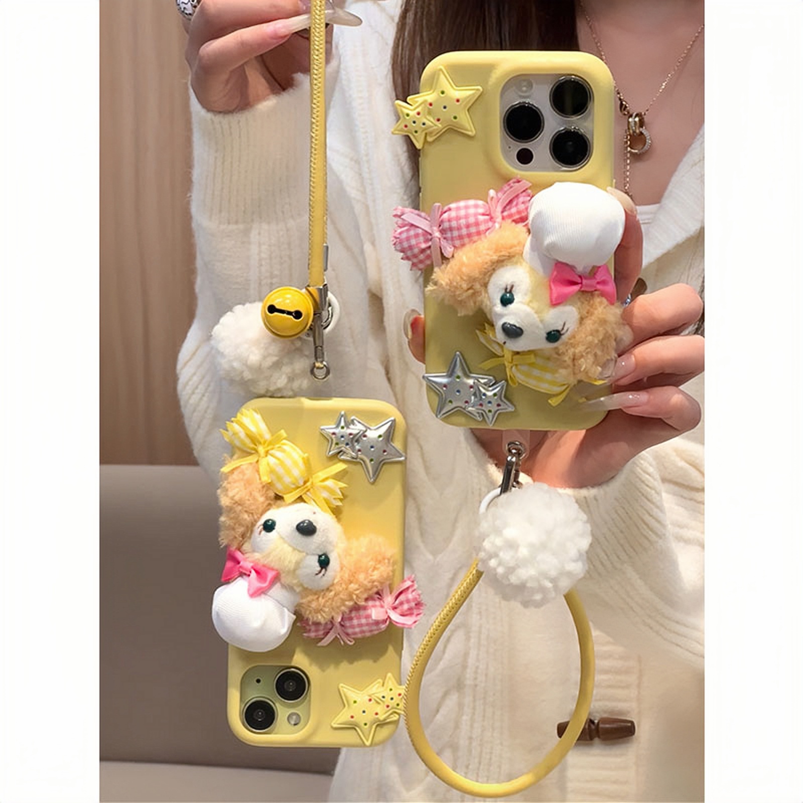 雅天立厨师饼饼公仔适用iPhone17苹果16promax手机壳13/14挂绳12