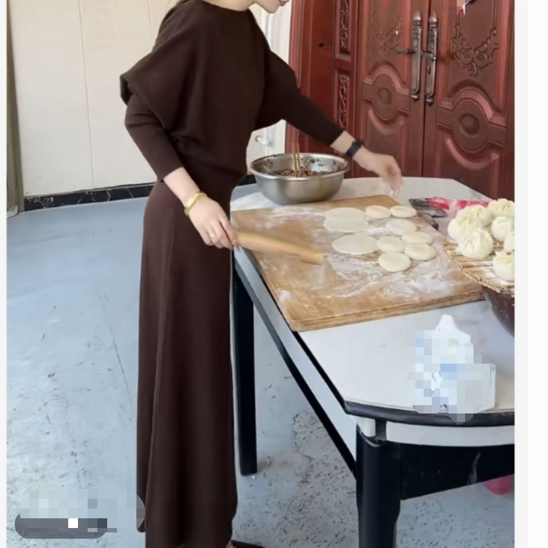 新款时尚潮流百搭优雅风上衣半裙女装