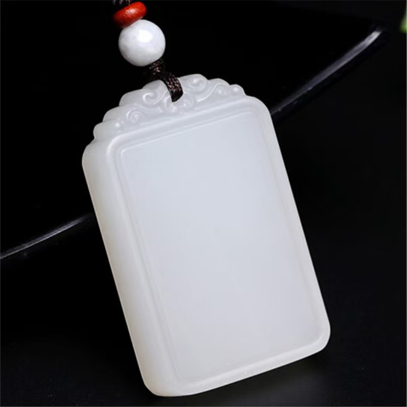 非金属玻璃吊坠 平安无事牌财源滚滚男女通用饰品吊坠挂件