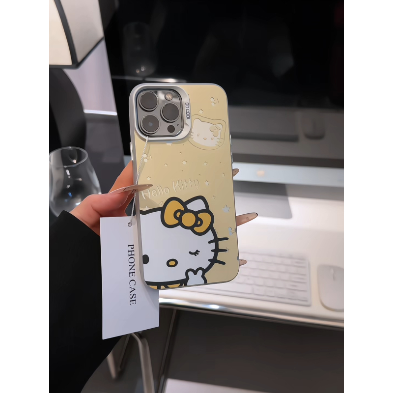 粉色kt适用苹果17手机壳iPhone16pro彩银华为p小众女oppo小米vivo