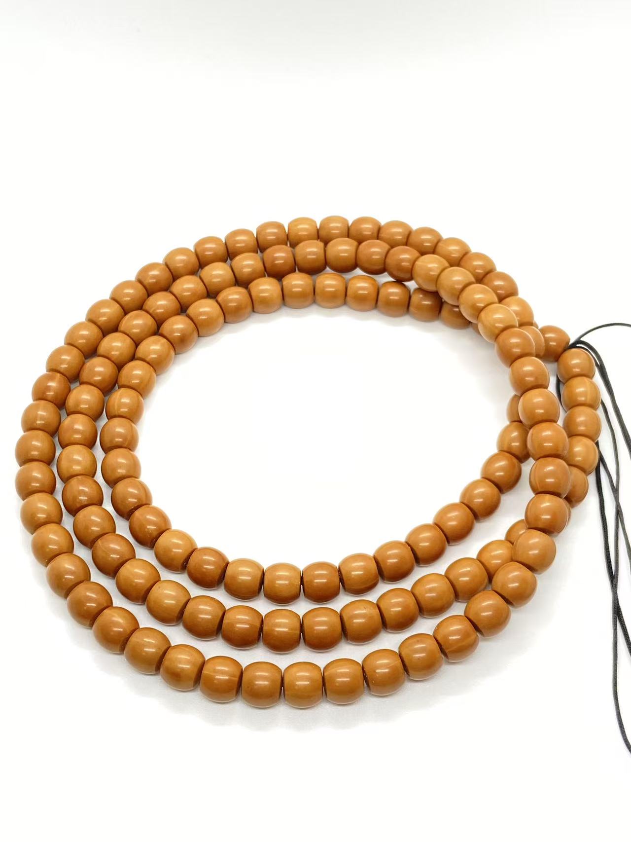 【粉粉出品】「短轴直切108脖挂」SSS款原皮原色纯手工猴头手串高端货