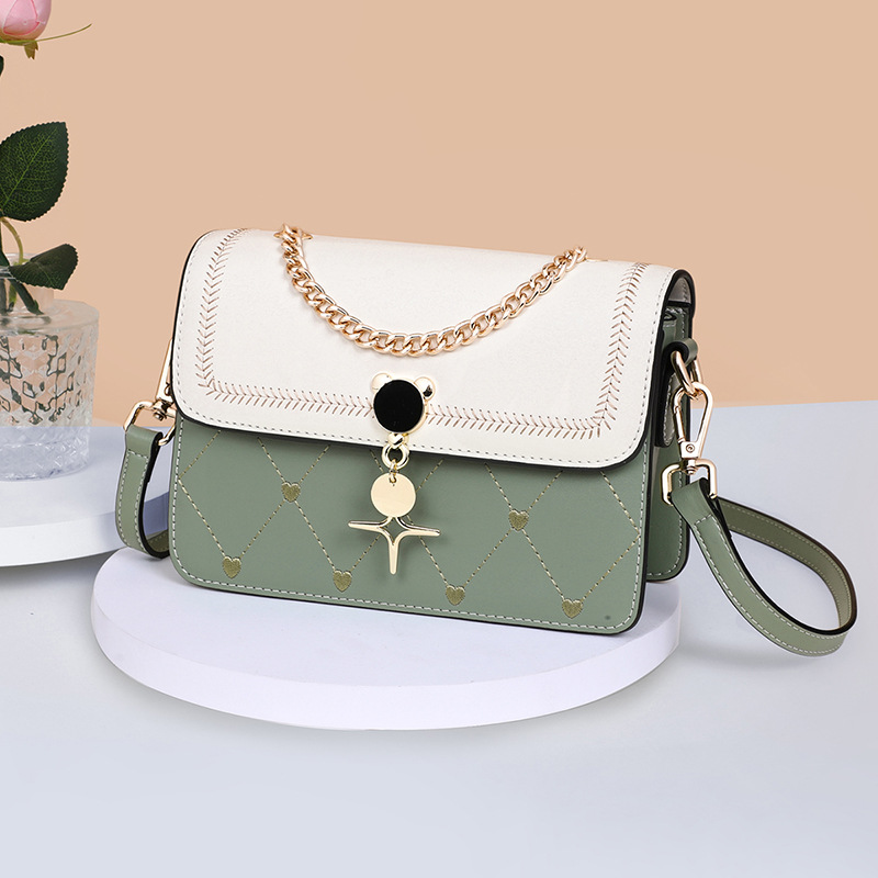 包包2025新款斜挎包真皮女包轻奢小众高级感链条小方包单肩百搭