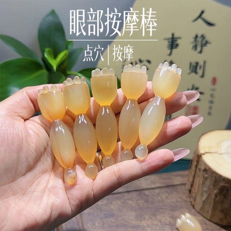 高贵羊角色小莲蓬面部穴位刮痧按摩棒拨筋棒朱雀三琢养生小工具