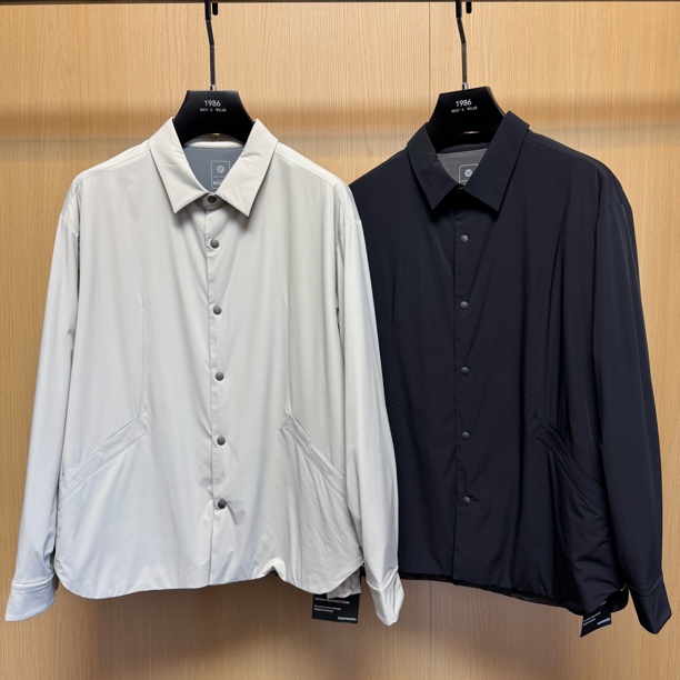 【轻薄棉服】1672秋冬通勤超软户外商务锦氨外层填充桑蚕丝外套夹克