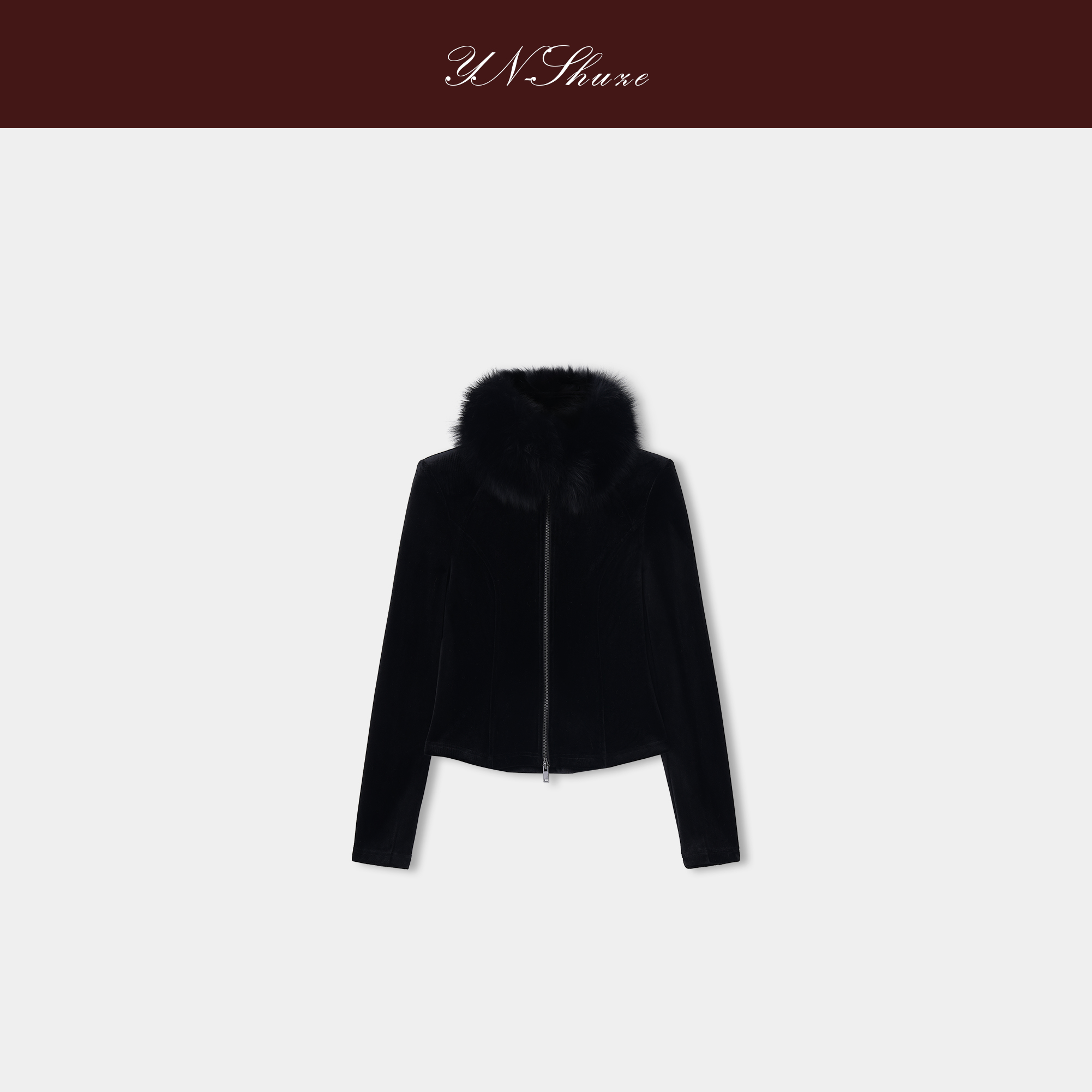 YN-SHUZE【诺丁雪岛】设计师冬季时尚狐狸毛外套SZ-YNB-Q071