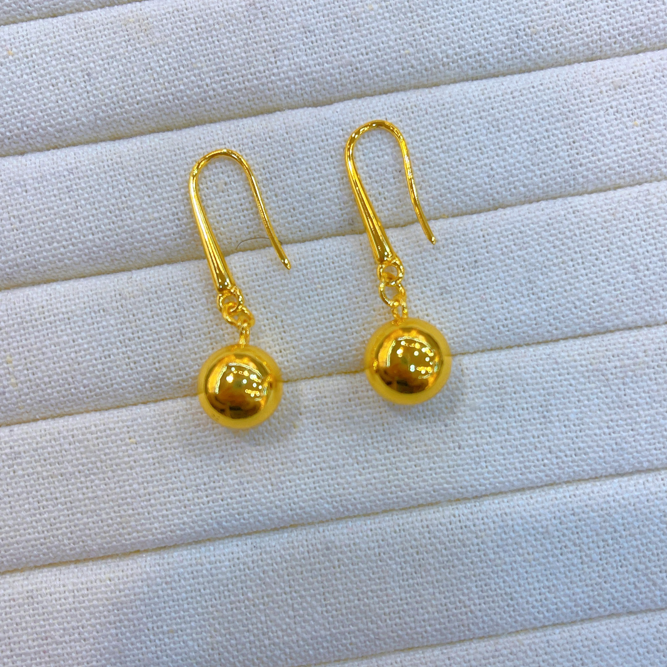 铜合金耳饰 2234耳环爆款白搭时尚金色铜合金白搭时尚