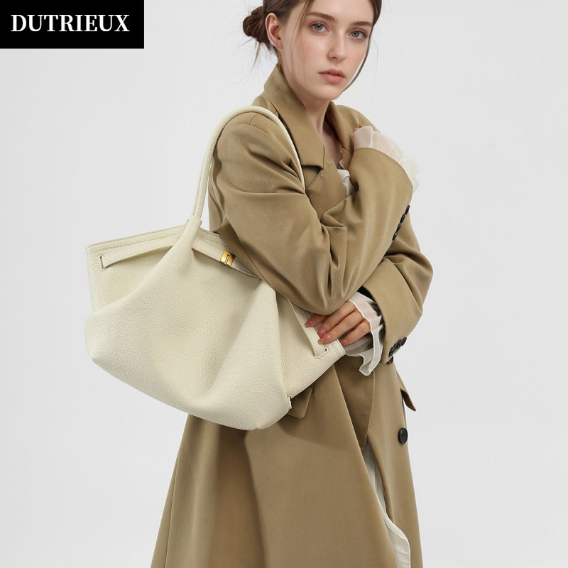 2025春季新款休闲简约托特包女上班通勤大容量单肩包时尚感腋下包