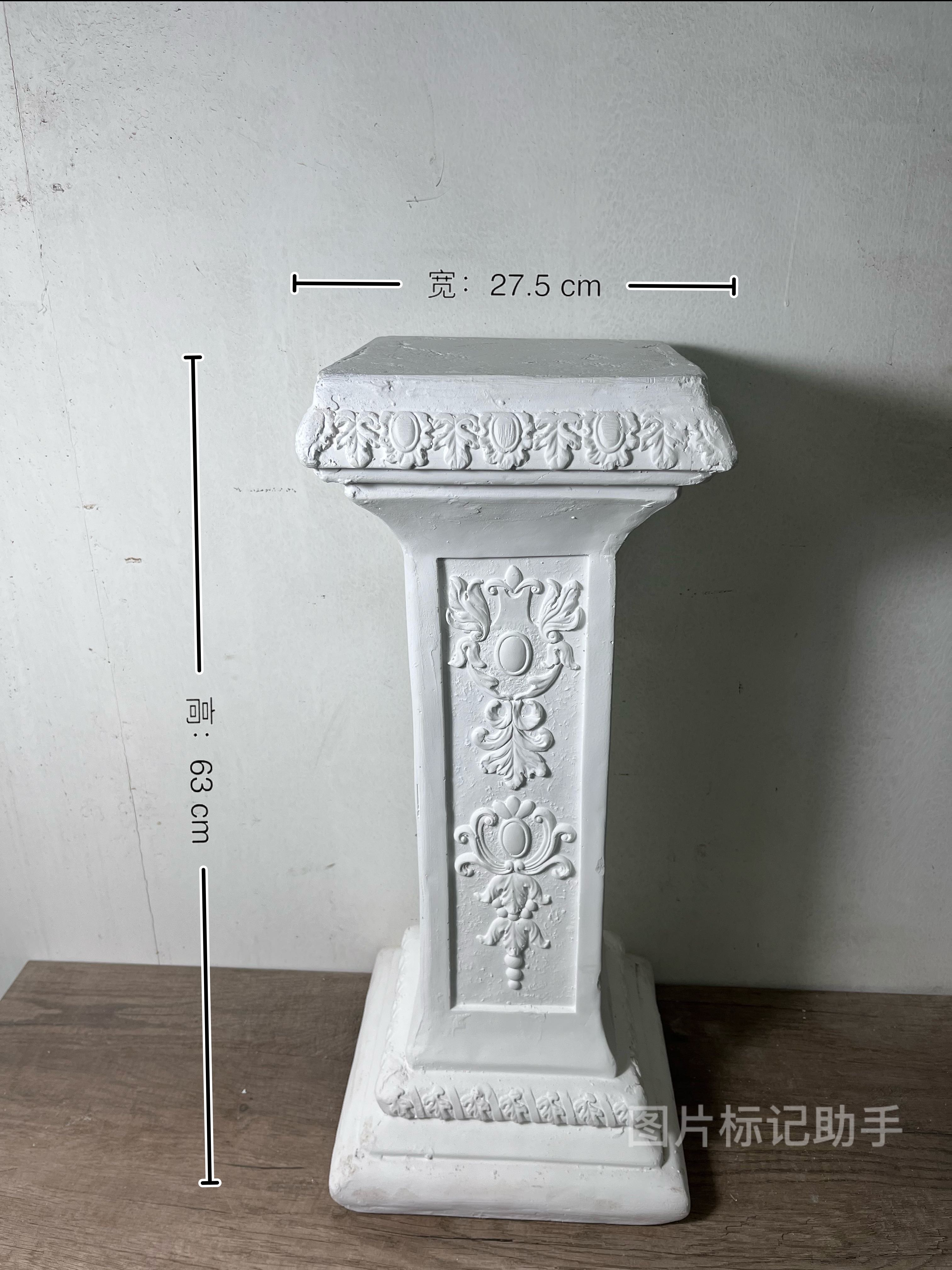 大号欧式罗马柱花盆别墅门口阳台庭院花园装饰摆件