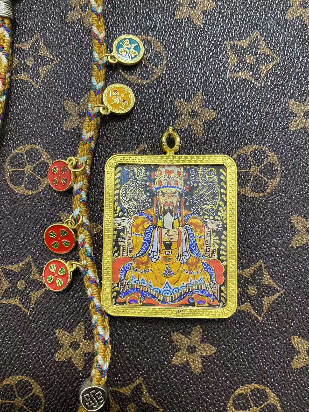 五爷财神招财纳福唐卡