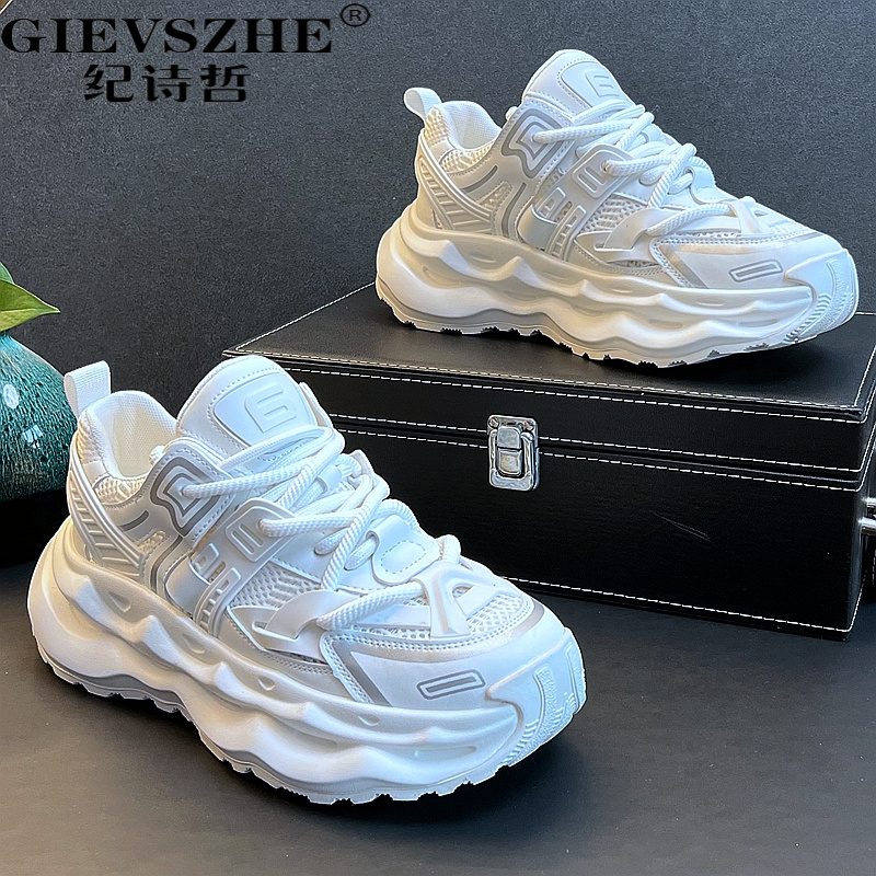 纪诗哲男鞋轻奢高端潮流百搭老爹鞋秋季新款复古男款夏季厚底德训