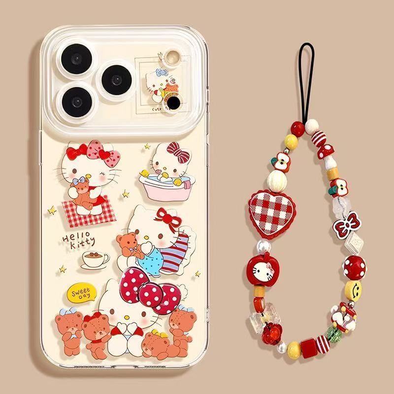 复古调调凯蒂适用17promax手机壳16iphone15简约14高级感13ins12