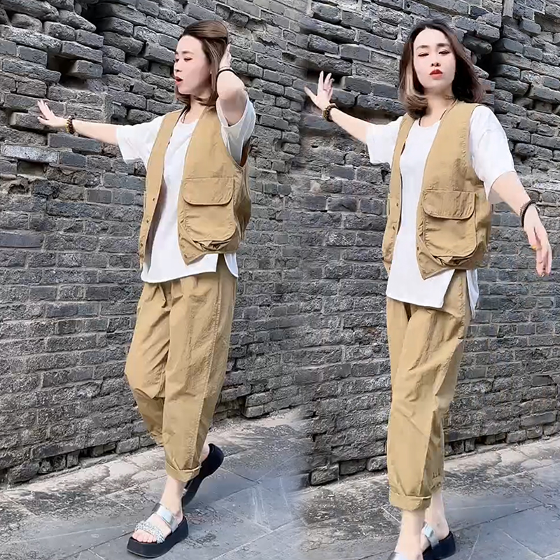 2025夏季新款时尚显瘦气质网红高档洋气女高级百搭宽松大码三件套