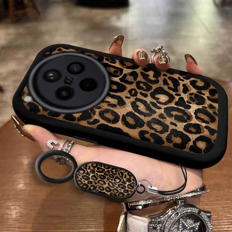 高级豹纹适用OPPOFindX8Ultra手机壳新款OPPOFindX8S女神高颜值手