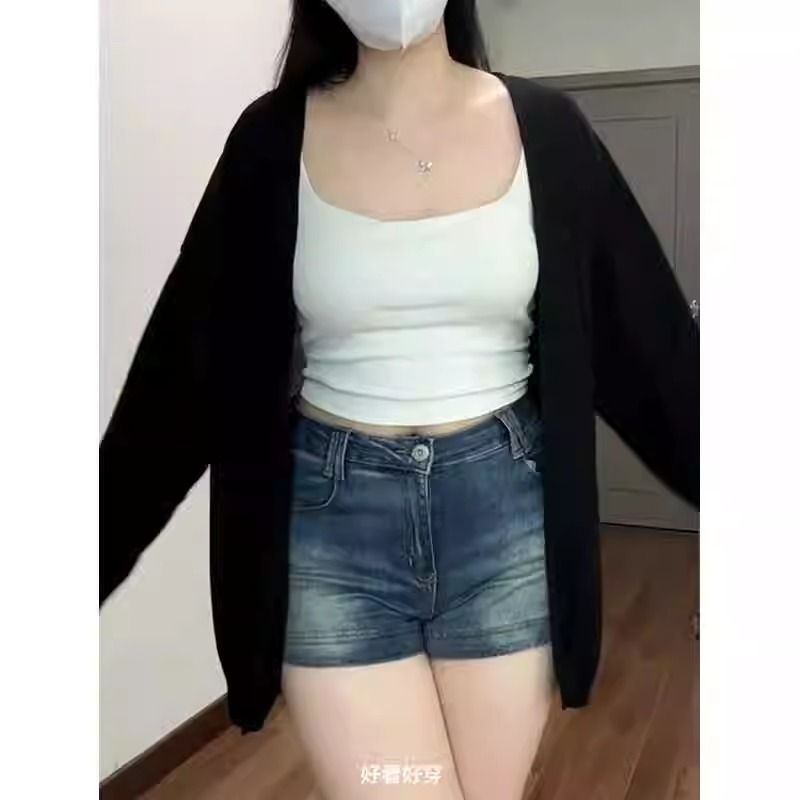 200斤大码防晒薄款针织冰丝外套mm宽松空调长袖罩衫上衣披肩开衫