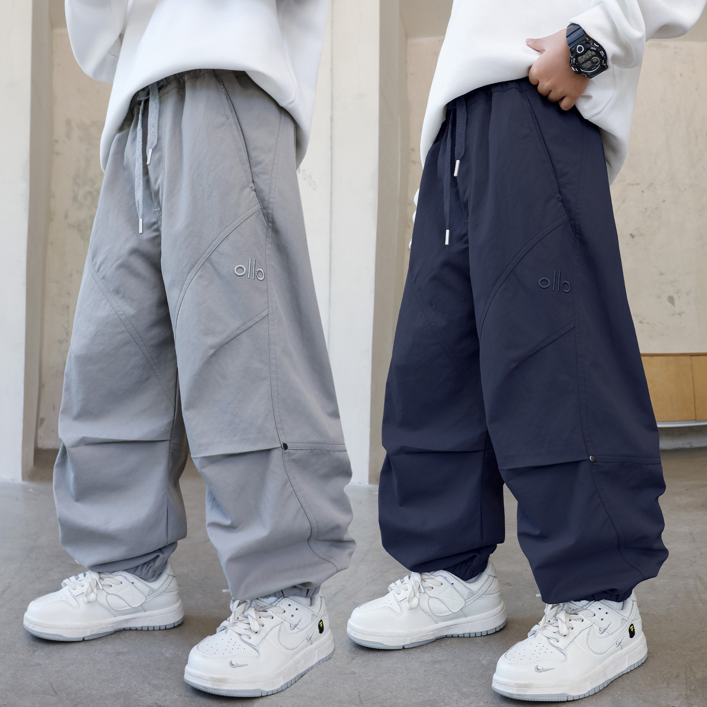 男童裤子春秋男孩中大童休闲裤2025新款洋气儿童秋季运动裤青少年