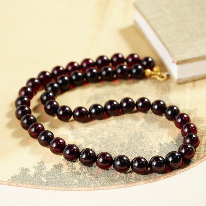 天然精品 琥珀 血珀妈妈链项链C31830A