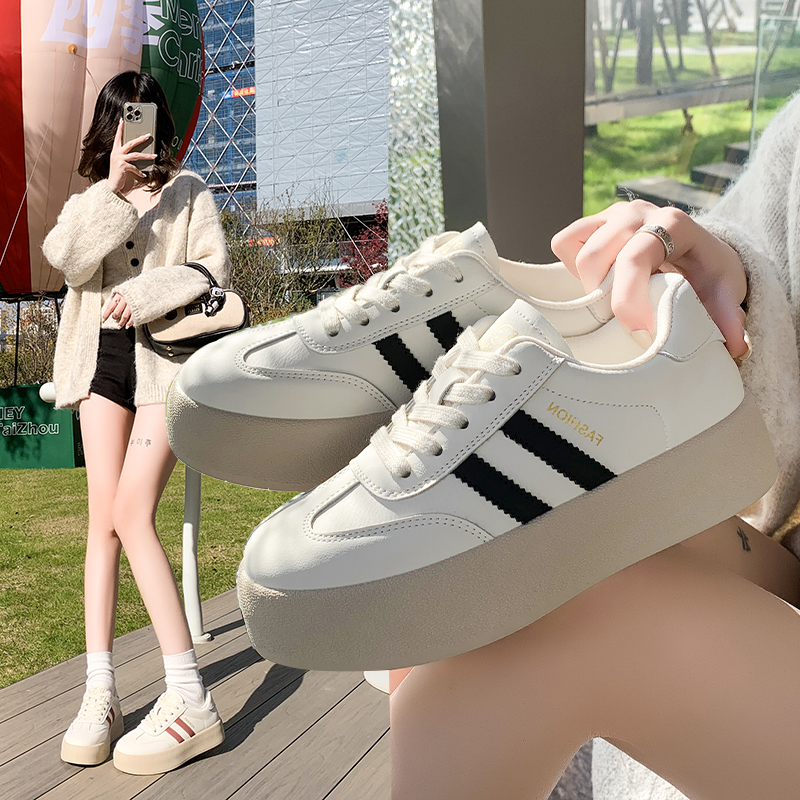 德训鞋/2025厚底增高小众款时尚百搭休闲德训鞋