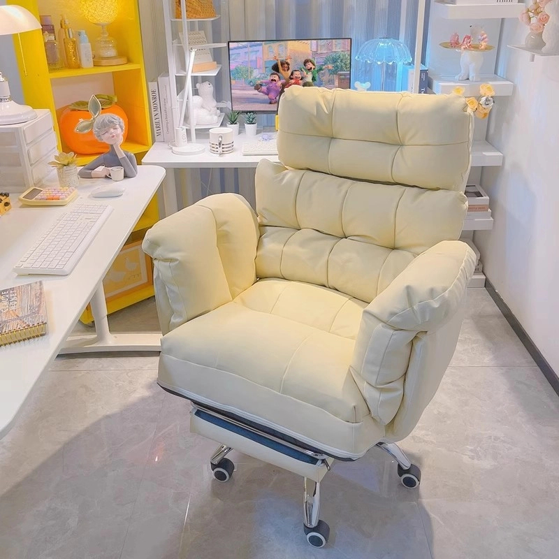 懒人沙发猫抓皮办公商务座椅臀部放松久坐电脑沙发椅可躺懒人椅