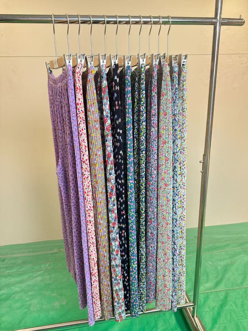 风琴裤冰丝阔腿裤加大居家宽松休闲韩版ins风碎花百搭100斤-180斤