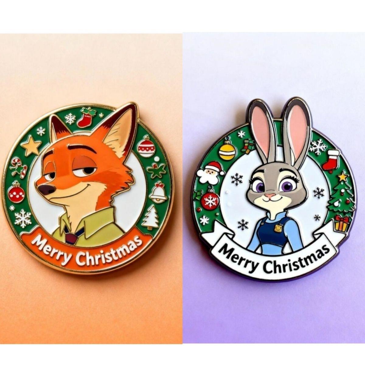 疯狂动物城2金属胸针尼克朱迪高颜值设计合金装饰品收藏周边